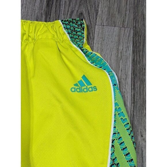 (3/$27)Adidas Size Small Pull On Clima Lite Elastic Waist Yellow Athletic Shorts - Picture 6 of 10